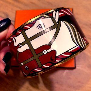 🧡Hermes Extra Wide Quadrige Bangle